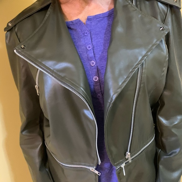 Unbranded motorcycle jacket in green NWOT - Picture 9 of 17